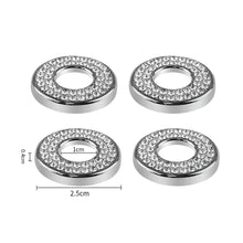 Load image into Gallery viewer, 4Pcs Crystal Car Door Bolt Lock Pin Switch Button Ring Lift Bolt Sticker For Mercedes Benz E C GLC Class Accessories