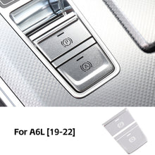Load image into Gallery viewer, 3Pcs/Set Car Metal Electronic Handbrake Button Sticker Decoration Protective Cover Interior Accessories For Audi A6L 2012-2018