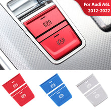 Load image into Gallery viewer, 3Pcs/Set Car Metal Electronic Handbrake Button Sticker Decoration Protective Cover Interior Accessories For Audi A6L 2012-2018
