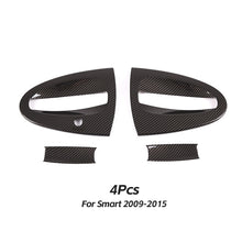 Load image into Gallery viewer, 4Pcs/Set Car Exterior Door Handle Bowl Cover Trim Replacement For Smart Fortwo W451 2009‑2015 Carbon Fiber Style