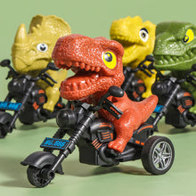 Load image into Gallery viewer, Simulation Dinosaur Motorcycle Toy Inertia Riding Motorcycle Animal Model Pull Back Car Toy Action Figure Children Birthday Gift