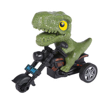 Load image into Gallery viewer, Simulation Dinosaur Motorcycle Toy Inertia Riding Motorcycle Animal Model Pull Back Car Toy Action Figure Children Birthday Gift