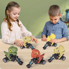 Load image into Gallery viewer, Simulation Dinosaur Motorcycle Toy Inertia Riding Motorcycle Animal Model Pull Back Car Toy Action Figure Children Birthday Gift