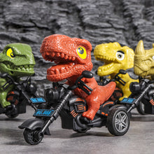 Load image into Gallery viewer, Simulation Dinosaur Motorcycle Toy Inertia Riding Motorcycle Animal Model Pull Back Car Toy Action Figure Children Birthday Gift