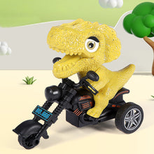 Load image into Gallery viewer, Simulation Dinosaur Motorcycle Toy Inertia Riding Motorcycle Animal Model Pull Back Car Toy Action Figure Children Birthday Gift