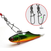 Load image into Gallery viewer, 50Pcs Multifunction Stainless Steel Fishing Connector Snap Bearing Rolling Fishing Hooks Sea Fishing Lure Pin Jig Tackle Accessories