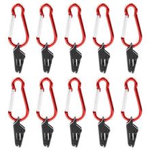 Load image into Gallery viewer, 1/20pcs Portable Outdoor Camping Tent Awning Fixing Clamp Grip with Carabiner Hook Windproof Tarpaulin Plastic Wind Rope