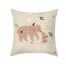 Load image into Gallery viewer, 45cm Christmas Cushion Cover Pilllowcase Christmas Elk Santa Claus Printing Pillow Case for Sofa Cushion Christmas Party Decoration