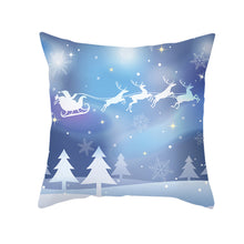 Load image into Gallery viewer, 45cm Christmas Cushion Cover Pilllowcase Christmas Elk Santa Claus Printing Pillow Case for Sofa Cushion Christmas Party Decoration
