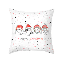 Load image into Gallery viewer, 45cm Christmas Cushion Cover Pilllowcase Christmas Elk Santa Claus Printing Pillow Case for Sofa Cushion Christmas Party Decoration