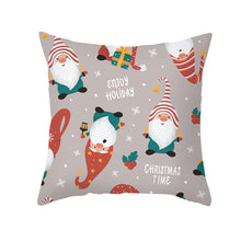 Load image into Gallery viewer, 45cm Christmas Cushion Cover Pilllowcase Christmas Elk Santa Claus Printing Pillow Case for Sofa Cushion Christmas Party Decoration