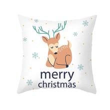 Load image into Gallery viewer, 45cm Christmas Cushion Cover Pilllowcase Christmas Elk Santa Claus Printing Pillow Case for Sofa Cushion Christmas Party Decoration