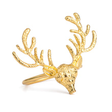 Load image into Gallery viewer, Christmas Napkin Ring Xmas Elk Wreath Bell Napkin Buckle Merry Christmas Napink Holder Party Dinner Table Decoration