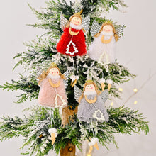 Load image into Gallery viewer, Christmas Silver Wing Angel Doll Tree Pendant Xmas Tree Hanging Ornaments New Year Decoration For Home Ornament