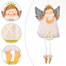 Load image into Gallery viewer, Christmas Silver Wing Angel Doll Tree Pendant Xmas Tree Hanging Ornaments New Year Decoration For Home Ornament