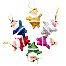 Load image into Gallery viewer, 6pcs/set Mini Santa Claus Doll Christmas Tree Pendants Hanging Ornaments New Year Xmas Decor Home Party Decoration