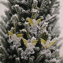 Load image into Gallery viewer, 6/4pcs Christmas Gold Silver Angel Doll Tree Pendant Xmas Tree Hanging Ornaments New Year Decoration For Home Ornament