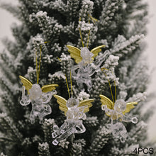 Load image into Gallery viewer, 6/4pcs Christmas Gold Silver Angel Doll Tree Pendant Xmas Tree Hanging Ornaments New Year Decoration For Home Ornament
