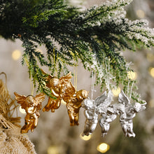 Load image into Gallery viewer, 6/4pcs Christmas Gold Silver Angel Doll Tree Pendant Xmas Tree Hanging Ornaments New Year Decoration For Home Ornament