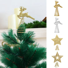 Load image into Gallery viewer, Christmas Tree Topper Glittering Five-Pointed Star Treetop Topper Xmas Tree Decor Ornament Christmas Decorations for Tree
