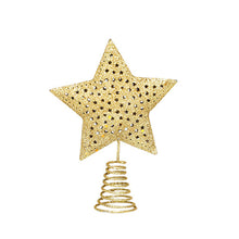 Load image into Gallery viewer, Christmas Tree Topper Glittering Five-Pointed Star Treetop Topper Xmas Tree Decor Ornament Christmas Decorations for Tree