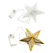 Load image into Gallery viewer, 20cm Glowing Christmas Tree Topper Xmas Tree Star Lamp with Light Tree Decorations for Home Xmas Ornaments Navidad Props