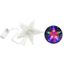 Load image into Gallery viewer, 20cm Glowing Christmas Tree Topper Xmas Tree Star Lamp with Light Tree Decorations for Home Xmas Ornaments Navidad Props