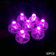 Load image into Gallery viewer, 50pcs LED Balloon Lights Tiny Ball Lights for Balloon Mini Round Led Ball Lamp for Bar Lantern Christmas Wedding Party Decor