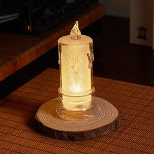 Load image into Gallery viewer, LED Candle Night Light Flameless Christmas Lamp Event Party Home Decor Crystal Candle Lamp Realistic Battery Operated Candle for Wedding Home Table Decoration