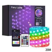 Load image into Gallery viewer, 10m/20m Smart APP Control LED Light String Christmas Tree Lights Fairy Garland Xmas RC Strip Light Home Room Decoration Outdoor Light 5V