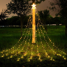 Load image into Gallery viewer, 350LED EU/US Plug LED Light String Christmas Tree Lights Outdoor Star Waterfall Fairy Garland Lights Garden Xmas Strip Light Home Decoration Outdoor Light