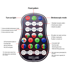 Load image into Gallery viewer, USB Rechargeable Stage Party Laser Projector Lamp Disco Voice Controlled Red Green DJ Strobe Lights Club Family Holiday Christmas Lights Projector