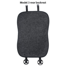 Load image into Gallery viewer, Car Flax Seat Pad Cover Comfortable Non-slip Breathable Front Rear Seatback Cushion For Tesla Model 3 Model Y