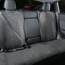 Load image into Gallery viewer, Car Flax Seat Pad Cover Comfortable Non-slip Breathable Front Rear Seatback Cushion For Tesla Model 3 Model Y