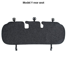Load image into Gallery viewer, Car Flax Seat Pad Cover Comfortable Non-slip Breathable Front Rear Seatback Cushion For Tesla Model 3 Model Y