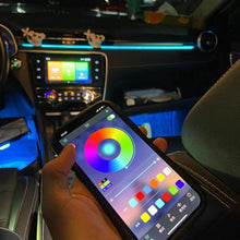 Load image into Gallery viewer, 110cm Car Ambient Lights USB APP Control Remote LED Interior RGB Symphony Atmosphere Lamp for Tesla Model 3 Y S X