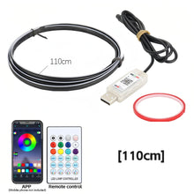 Load image into Gallery viewer, 110cm Car Ambient Lights USB APP Control Remote LED Interior RGB Symphony Atmosphere Lamp for Tesla Model 3 Y S X