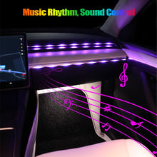 Load image into Gallery viewer, 110cm Car Ambient Lights USB APP Control Remote LED Interior RGB Symphony Atmosphere Lamp for Tesla Model 3 Y S X
