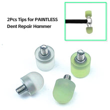 Load image into Gallery viewer, 2Pcs Paintless Dent Repair Kit Down Pen Heads Tip for Hook and Rubber Hammer Dent Removal M8 Screw Taps Tools