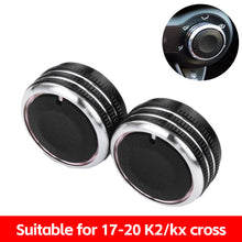 Load image into Gallery viewer, 2Pcs Car AC Heat Control Switch Knobs Air Conditioning Knob For Hyundai Solaris 2017 - 2021 Kia Rio K2 KX Cross