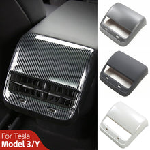 Load image into Gallery viewer, Car Rear Air Vent Outlet Cover Auto Interior Trim Sticker Exhaust Vent Cover For Tesla Model 3 Y 2022 2023