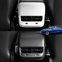 Load image into Gallery viewer, Car Rear Air Vent Outlet Cover Auto Interior Trim Sticker Exhaust Vent Cover For Tesla Model 3 Y 2022 2023