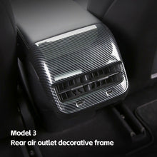 Load image into Gallery viewer, Car Rear Air Vent Outlet Cover Auto Interior Trim Sticker Exhaust Vent Cover For Tesla Model 3 Y 2022 2023