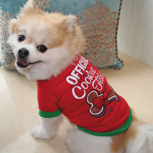 Load image into Gallery viewer, Christmas Print Pet Vest Cartoon Print Pet Puppy Dog Clothes for Small Dogs Pet Dog Vest Pet T-Shirt Pet Clothing
