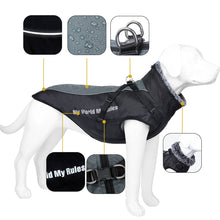 Load image into Gallery viewer, Reflective Winter Warm Thicken Pet Dog Jacket Waterproof High Collar Dog Clothes for Medium Large Dogs Puppy Coat