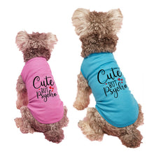 Load image into Gallery viewer, Fashion Letters Printed Pet Dog T-shirt Pure Cotton Dog Clothes for French Bulldog Small Mediun Dogs Soft Breathable