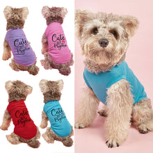 Load image into Gallery viewer, Fashion Letters Printed Pet Dog T-shirt Pure Cotton Dog Clothes for French Bulldog Small Mediun Dogs Soft Breathable