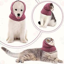 Load image into Gallery viewer, Pet Anti-shock Noise-proof Warm Bathing Grooming Earmuffs Turban Dog Ears Cover Headscarf Head Wrap Decompress Tool
