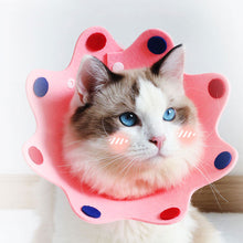 Load image into Gallery viewer, Pet Cat E-Collar Recovery Cone Protection Elizabeth Collar Adjustable Felt Material Collar Printed Elizabeth Circle for Cat