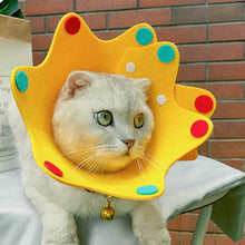 Load image into Gallery viewer, Pet Cat E-Collar Recovery Cone Protection Elizabeth Collar Adjustable Felt Material Collar Printed Elizabeth Circle for Cat